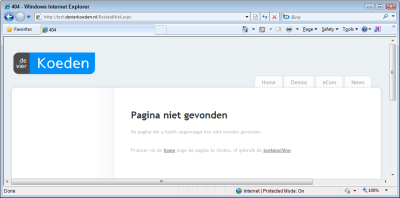 A Dutch 404 Page in the Dutch Layer